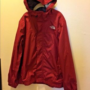 The north face rain jacket size m 10/12 kids
